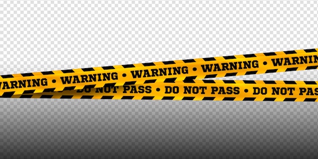 cinta de advertencia de psd editable rayas de peligro policía crimen