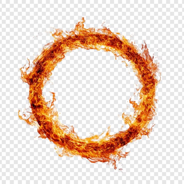 Círculo de Fuego Abstracto Anillo de Fuego Ardiente