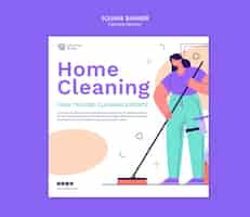 PSD gratuito cleaning services offer template