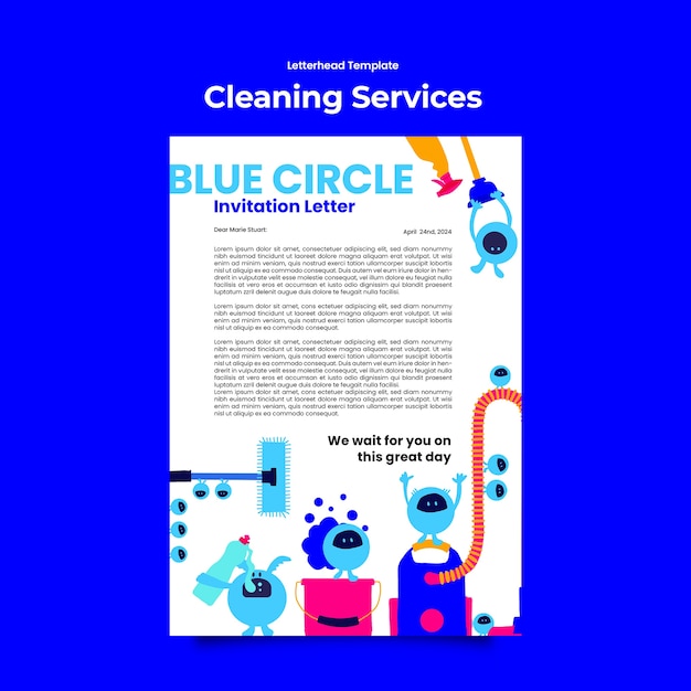 PSD gratuito cleaning services template design