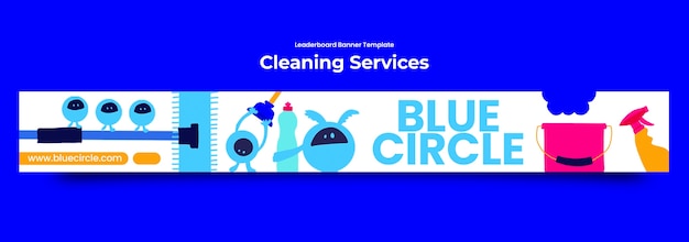 PSD gratuito cleaning services template design