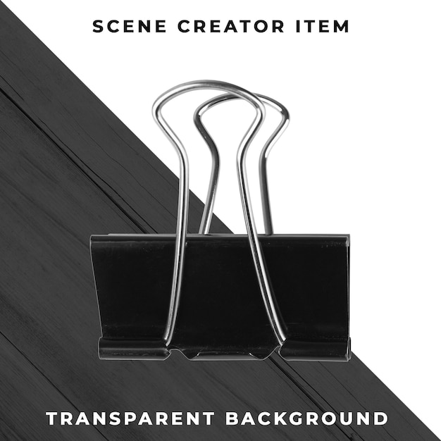 Clip de metal para objetos transparente PSD