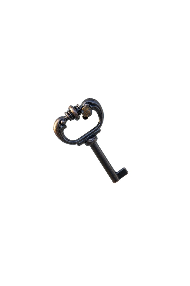 PSD Gratis close up on key isolated