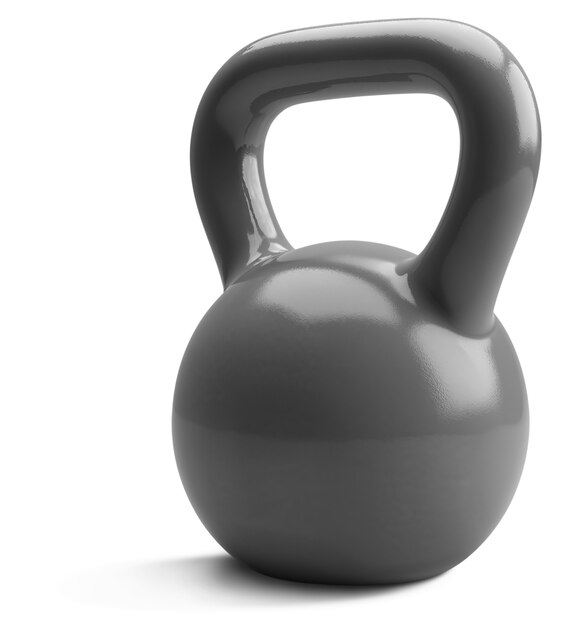 Close up su grigio kettlebell