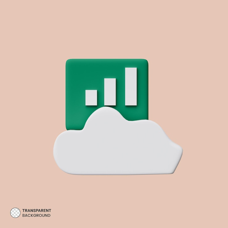 PSD Gratis cloud server management icon isolated 3d render illustration
