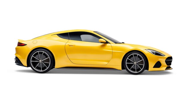 Coche aislado amarillo