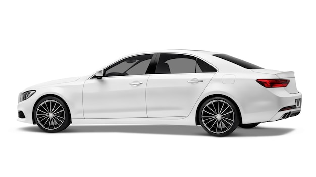 Coche aislado blanco