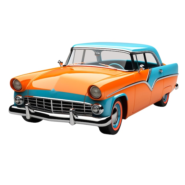 Coche antiguo aislado