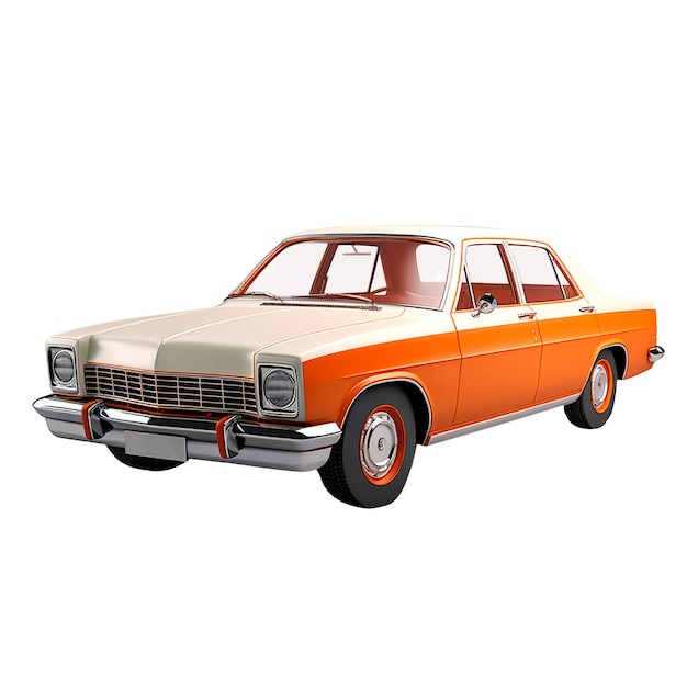 Coche antiguo aislado