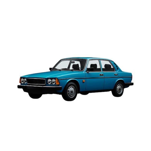 Coche antiguo aislado