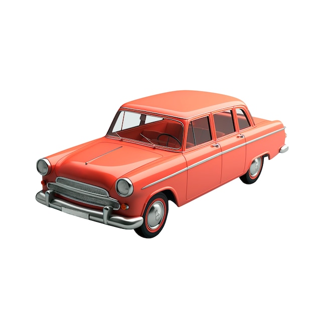 Coche antiguo aislado