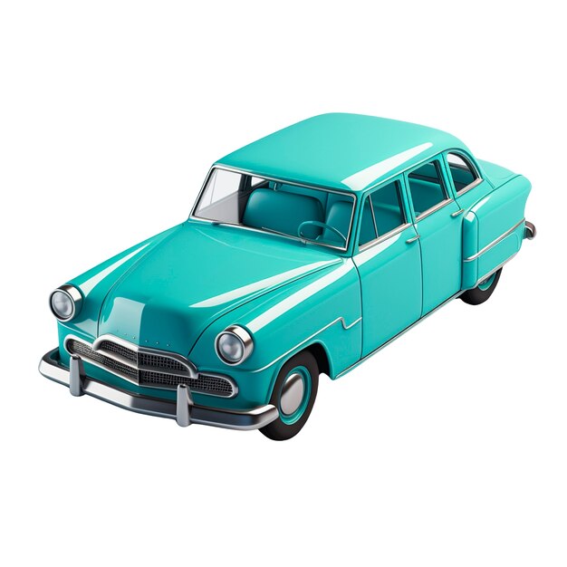 Coche antiguo aislado