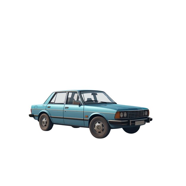 Coche antiguo aislado