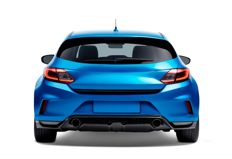 PSD gratuito coche azul aislado