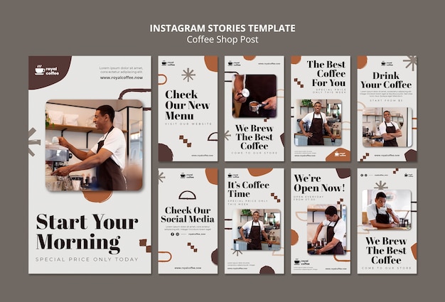 Coffeeshop instagram verhalencollectie