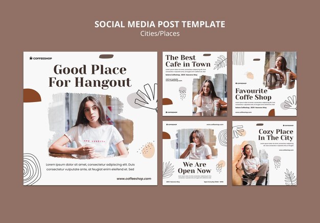 Coffeeshop social media posts