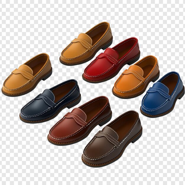 Colección de elegantes mocassines de varios colores