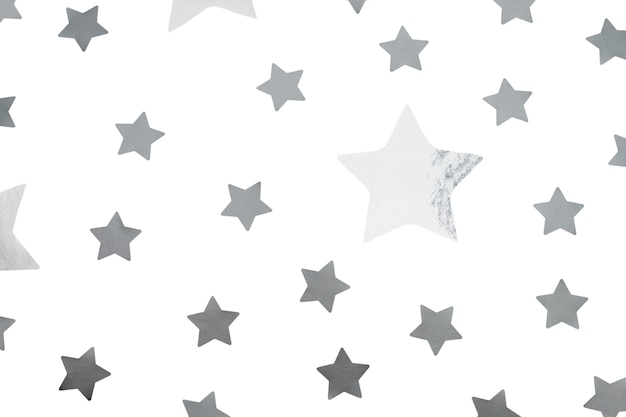 Colección de estrellas grises.