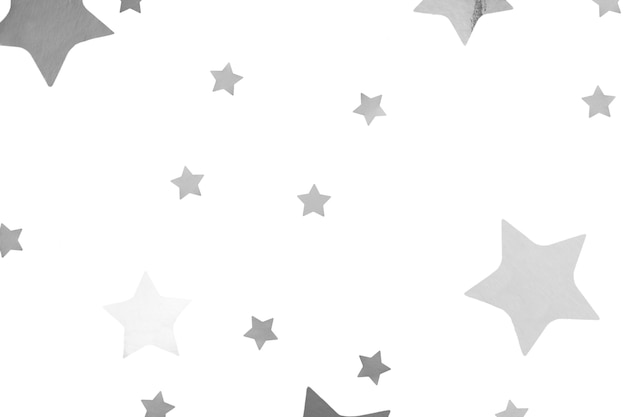 Colección de estrellas grises.