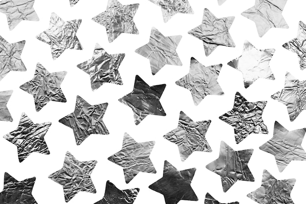 Colección de estrellas grises.