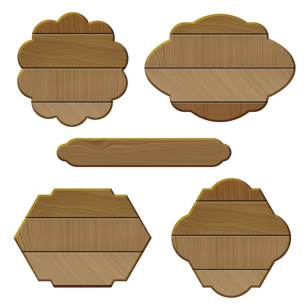 Colección de marcos de madera