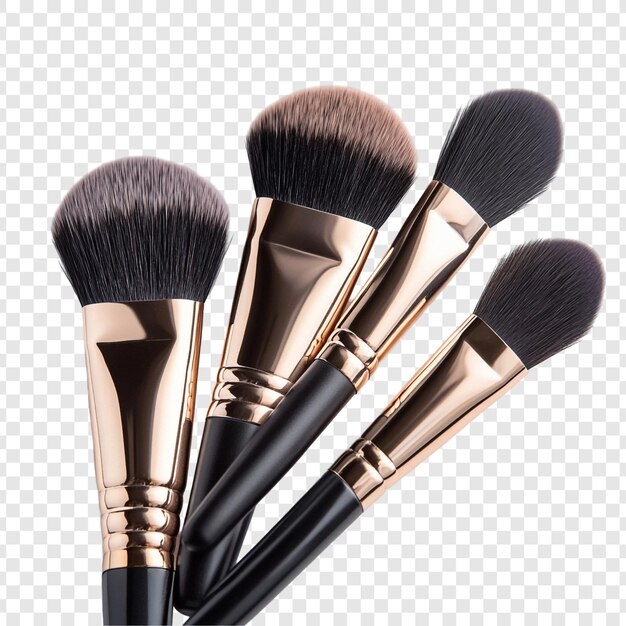 Collezione di eleganti pennelli per il trucco Rose Gold Black