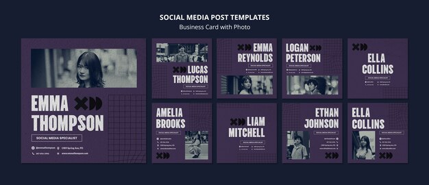 Collezione di post Instagram per le attività professionali