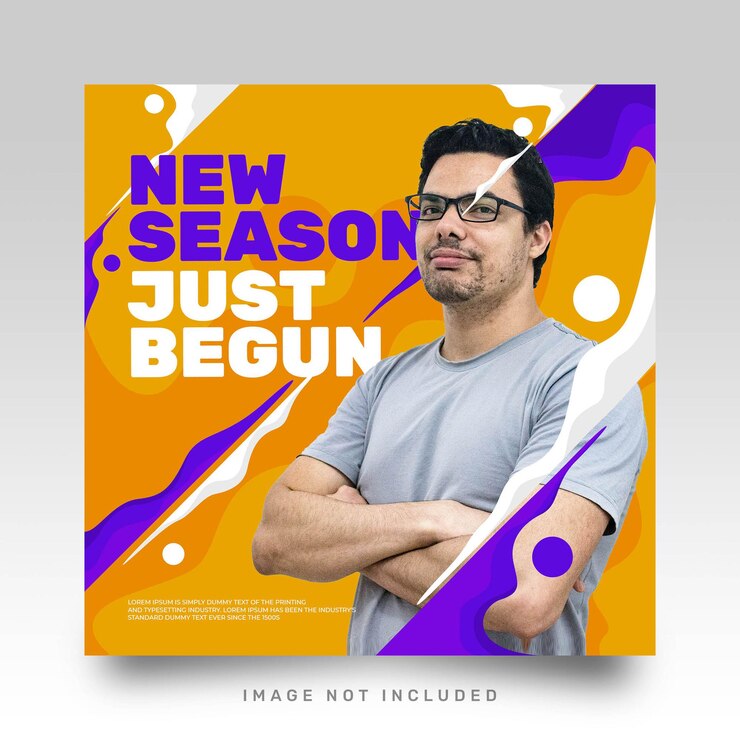 PSD gratuito colorful liquid social media instagram templat