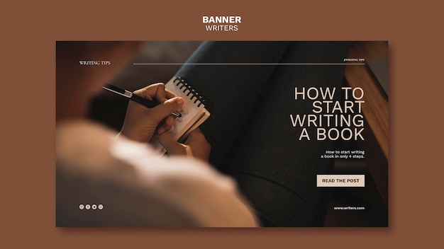 Come iniziare a scrivere un modello di banner per un libro