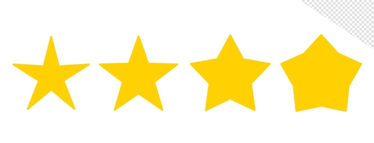 PSD gratuito comentarios de los consumidores en forma de estrella editable