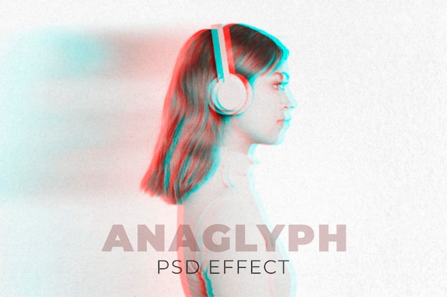 Complemento de photoshop con efecto psd anaglifo