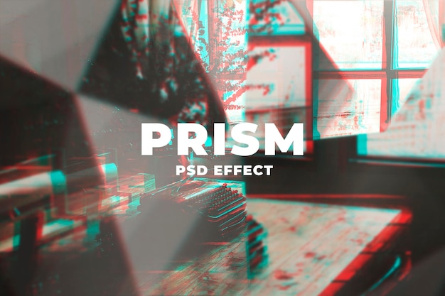 Componente aggiuntivo di Photoshop con effetti PSD di caleidoscopio di prismi