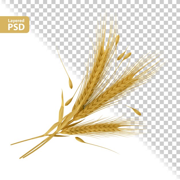 Composición de orejas amarillas con semillas