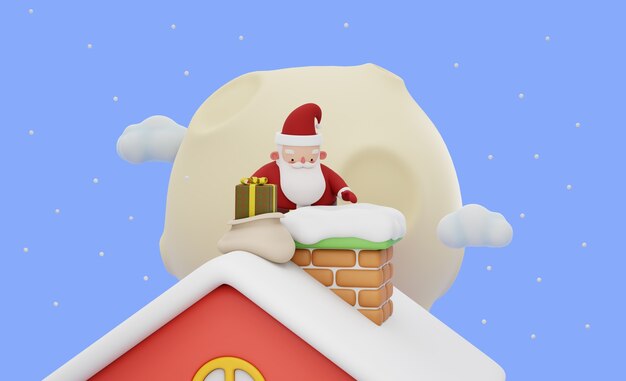 Composiciones navideñas con santa claus
