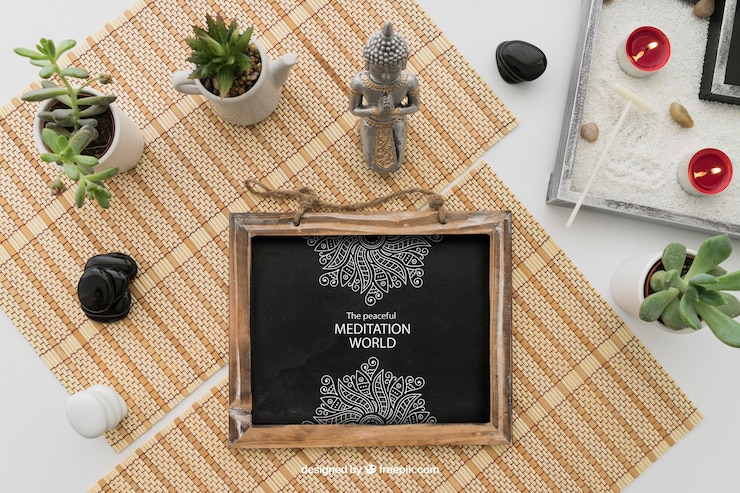 PSD gratuito composizione della meditazione