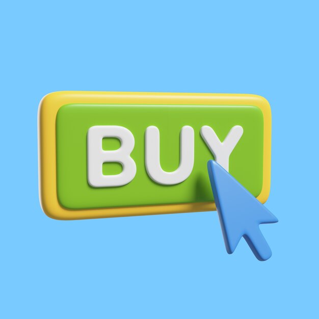 Comprar icono en renderizado 3d