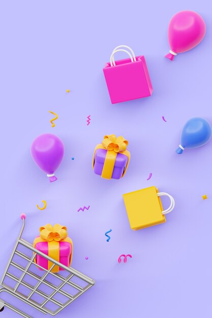 Compras fondo vertical