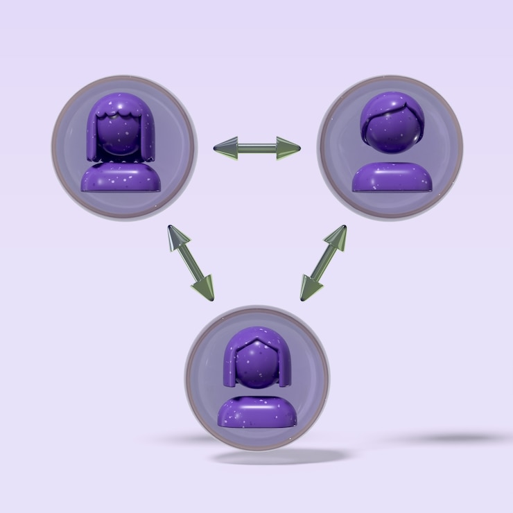 PSD gratuito concepto de comunicación y trabajo en equipo.