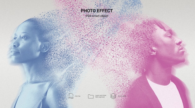 Concepto de dispersión de colores