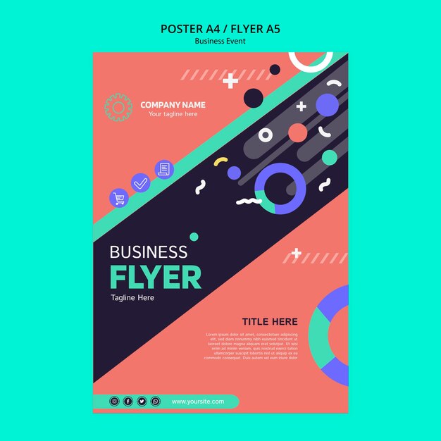 Concepto para plantilla de evento empresarial