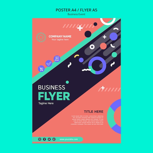 Concepto para plantilla de evento empresarial