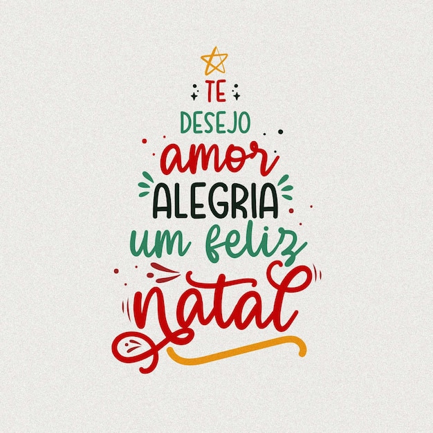 Concetto di lettere di Buon Natale
