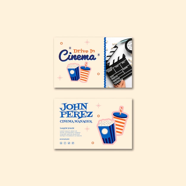 Conducir en diseño de plantilla de cine.