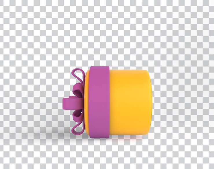 PSD gratuito confezione regalo lato destro