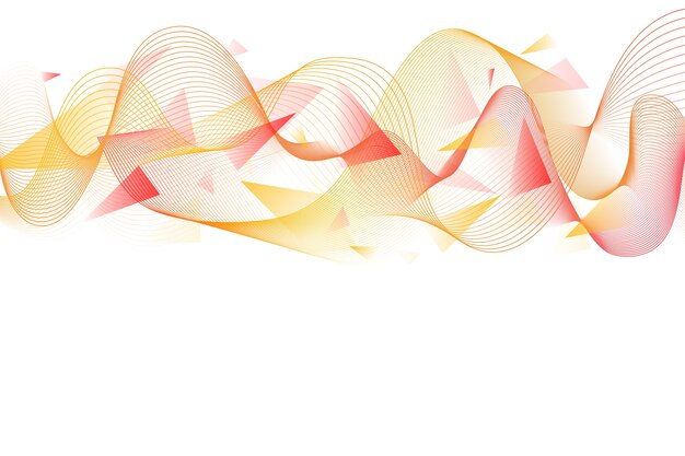 Confine ondulato con forme geometriche