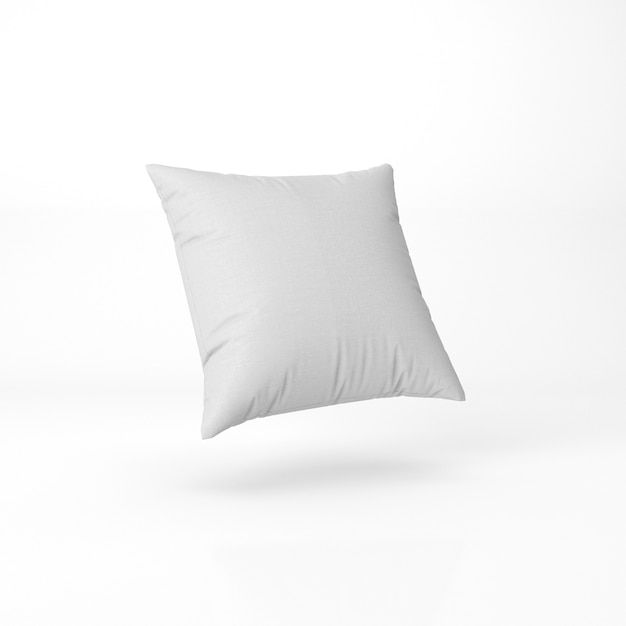 conjunto de almohada en blanco aislado