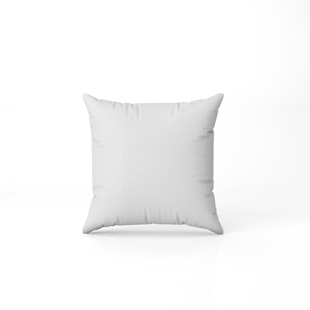 conjunto de almohada en blanco aislado