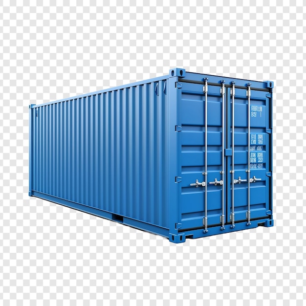 Container geïsoleerd op transparante achtergrond