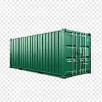 Gratis PSD container geïsoleerd op transparante achtergrond