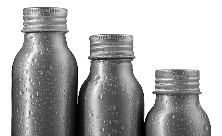 PSD gratuito contenitore termico metallico isolato